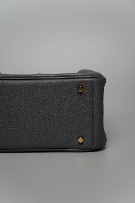 Hermes Mini Lindy in Ardoise Permabrass