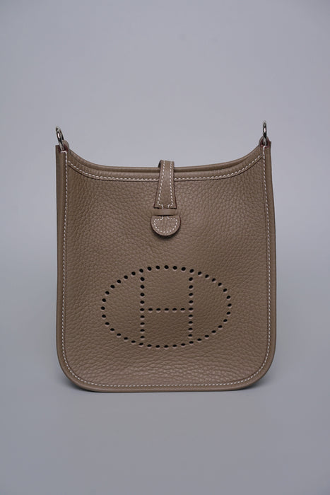 Hermes Mini Evelyne in Etoupe Phw (Brand New)
