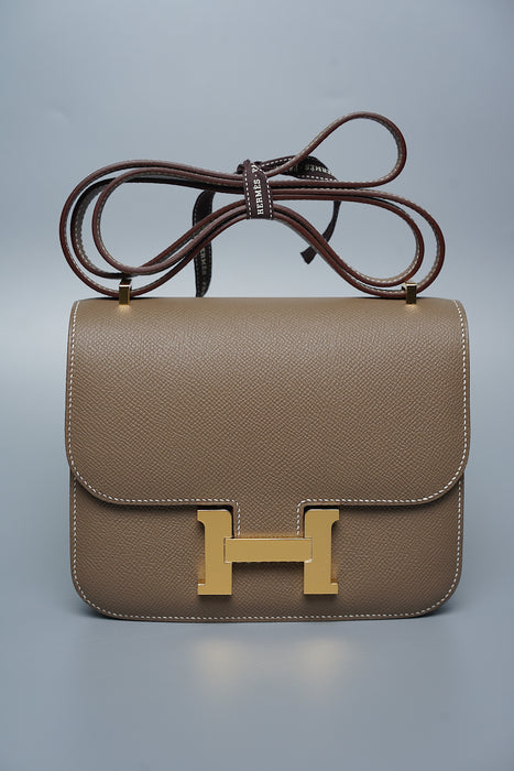 Hermes Constance 18 in Etoupe Ghw (Brand New)