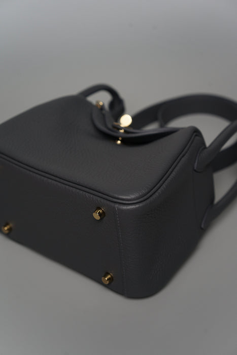 Hermes Mini Lindy in Ardoise Permabrass