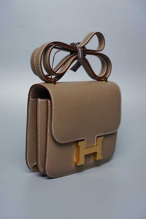 Hermes Constance 18 in Etoupe Ghw (Brand New)