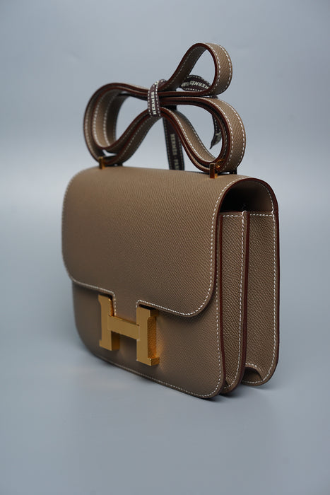 Hermes Constance 18 in Etoupe Ghw (Brand New)