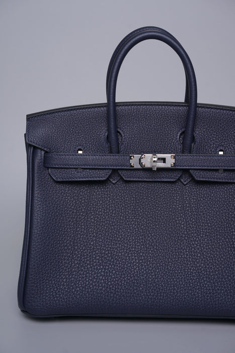 Hermes Birkin 25 in Blue Nuit Togo Phw (Brand New)
