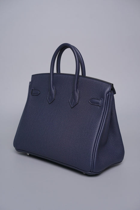Hermes Birkin 25 in Blue Nuit Togo Phw (Brand New)