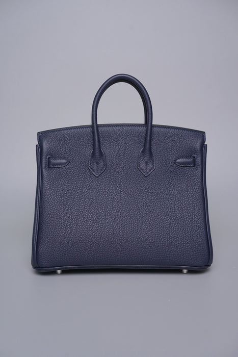 Hermes Birkin 25 in Blue Nuit Togo Phw (Brand New)