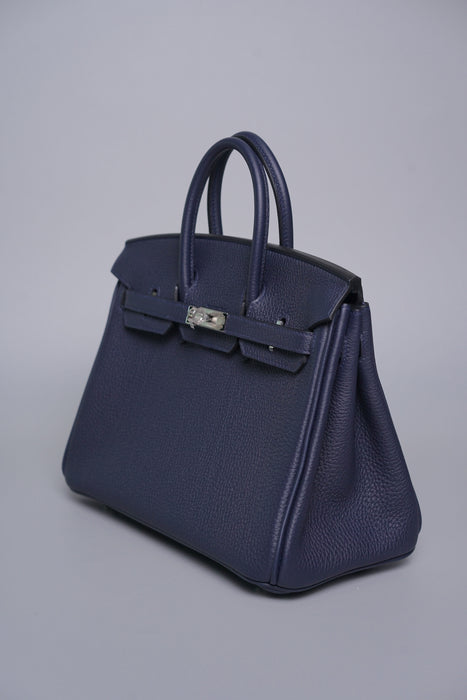 Hermes Birkin 25 in Blue Nuit Togo Phw (Brand New)
