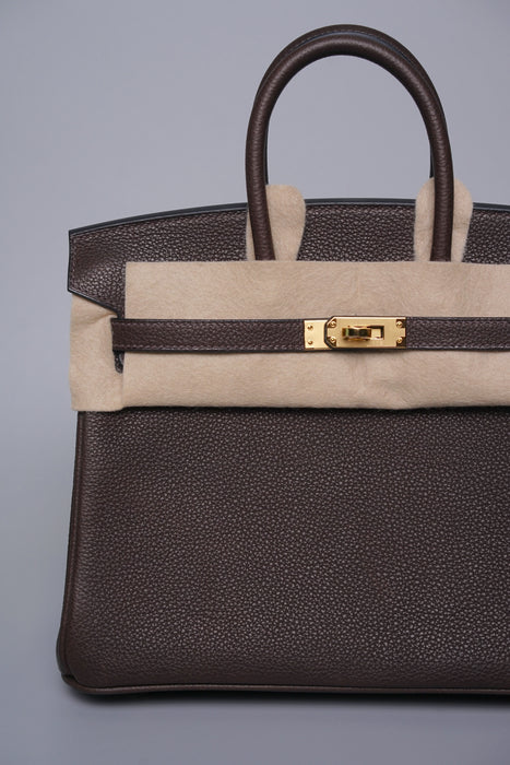 Hermes Birkin 25 in Ebene Barenia Ghw (Brand New)
