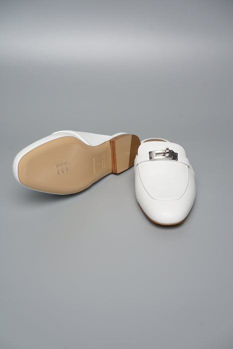 Hermes Oz Mule in Blanc Phw Size 37 (Brand New)