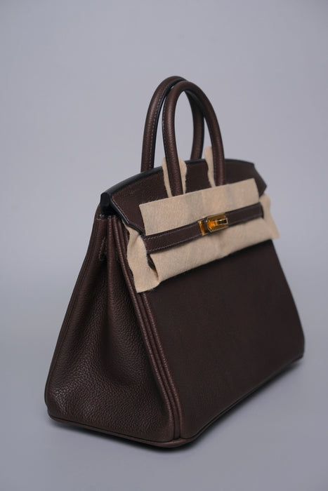 Hermes Birkin 25 in Ebene Barenia Ghw (Brand New)