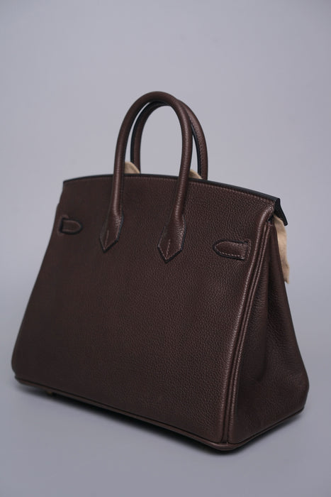 Hermes Birkin 25 in Ebene Barenia Ghw (Brand New)