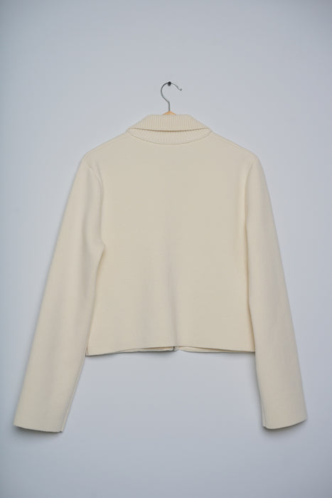 Hermes Veste a Poches Knit in Blanc Natural size 34 (Brand New)