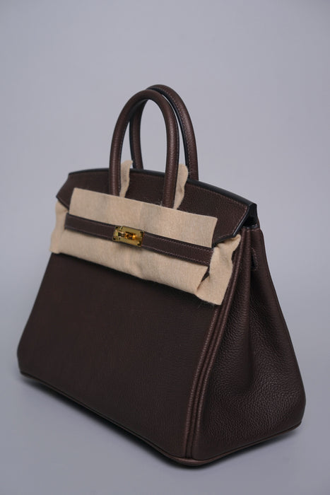 Hermes Birkin 25 in Ebene Barenia Ghw (Brand New)