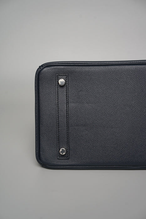 Hermes Birkin 30 in Bleu Indigo Epsom Phw