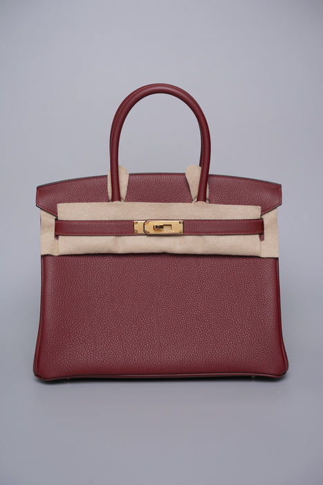 Hermes Birkin 30 in Rouge H Togo Ghw (Brand New)