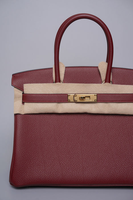 Hermes Birkin 30 in Rouge H Togo Ghw (Brand New)