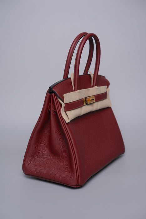 Hermes Birkin 30 in Rouge H Togo Ghw (Brand New)