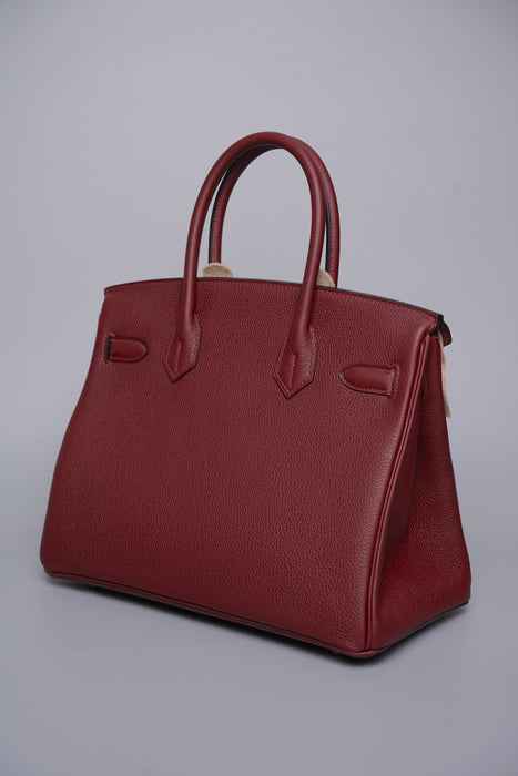 Hermes Birkin 30 in Rouge H Togo Ghw (Brand New)