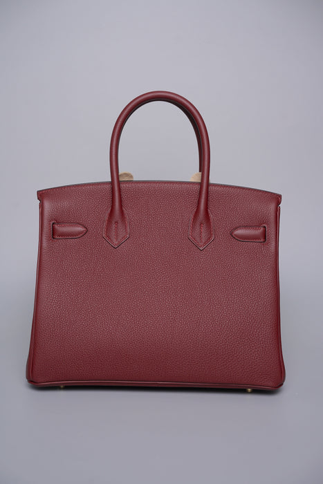 Hermes Birkin 30 in Rouge H Togo Ghw (Brand New)