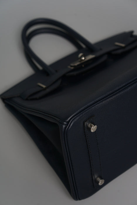Hermes Birkin 30 in Bleu Indigo Epsom Phw