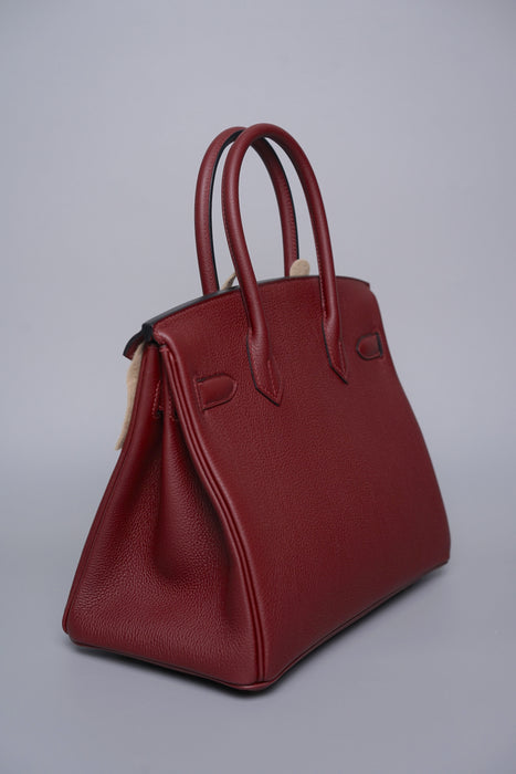 Hermes Birkin 30 in Rouge H Togo Ghw (Brand New)