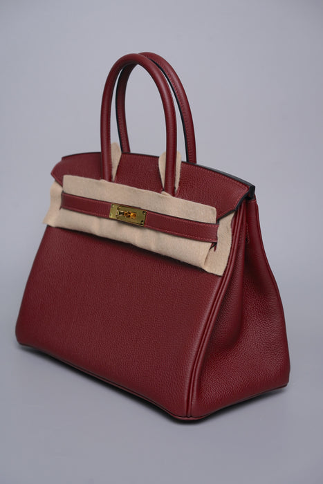 Hermes Birkin 30 in Rouge H Togo Ghw (Brand New)