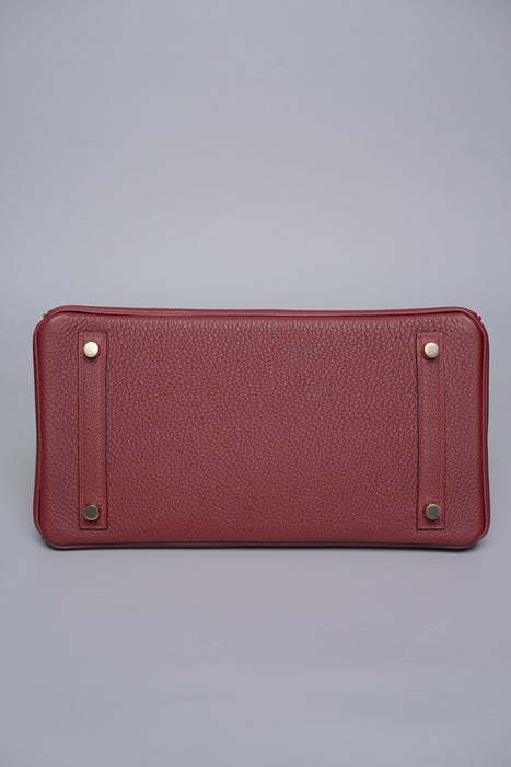 Hermes Birkin 30 in Rouge H Togo Ghw (Brand New)