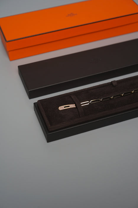 Hermes Kelly Chaine Bracelet, Small Model in Yellow Gold Size SH (Brand New)