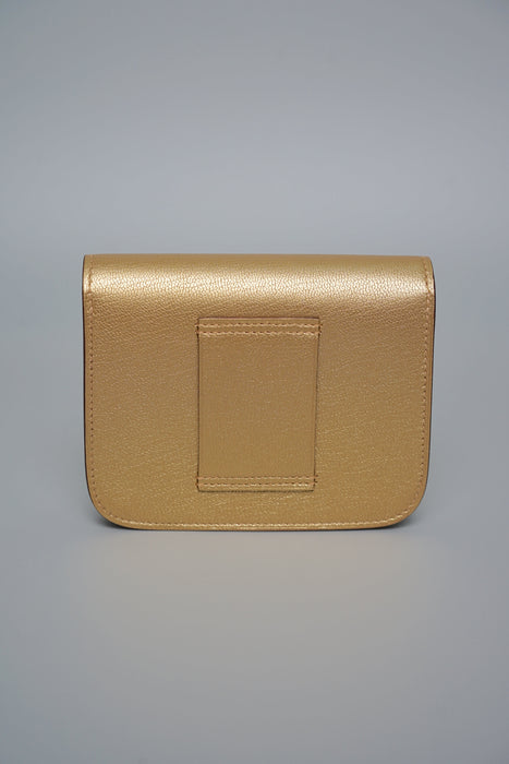 Hermes Constance Slim in Dore Permabrass (Brand New)