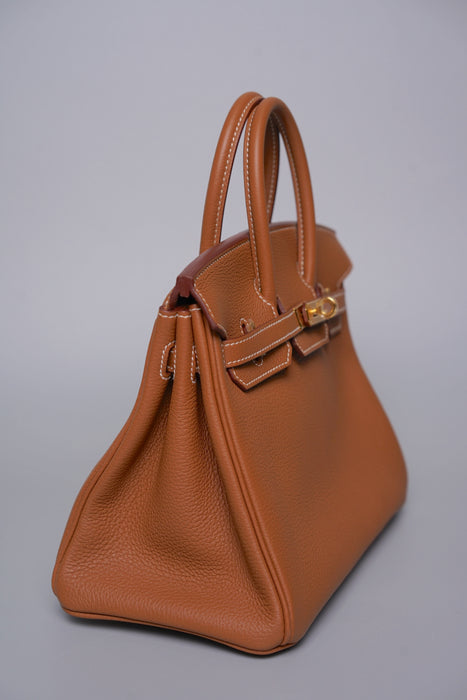 Hermes Birkin 25 in Gold Togo Ghw