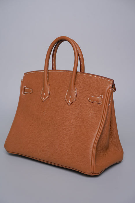 Hermes Birkin 25 in Gold Togo Ghw