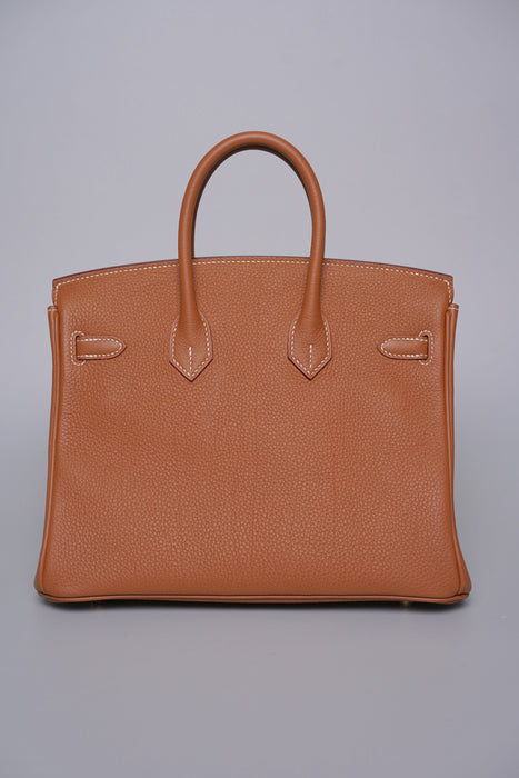 Hermes Birkin 25 in Gold Togo Ghw
