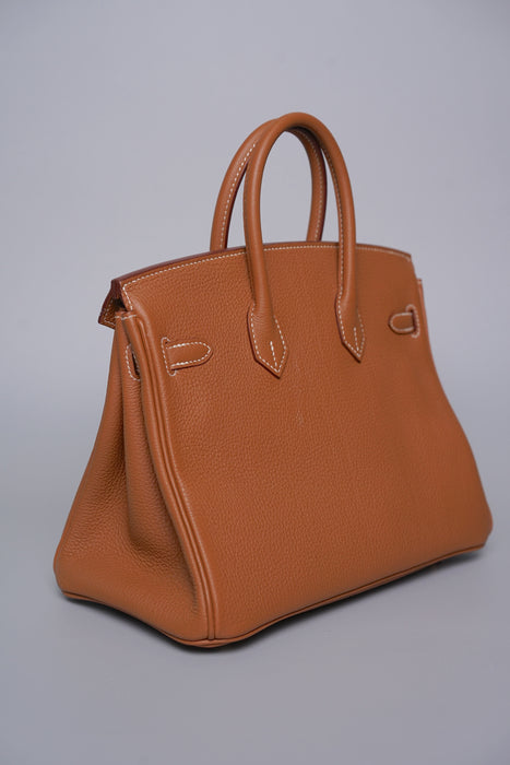 Hermes Birkin 25 in Gold Togo Ghw
