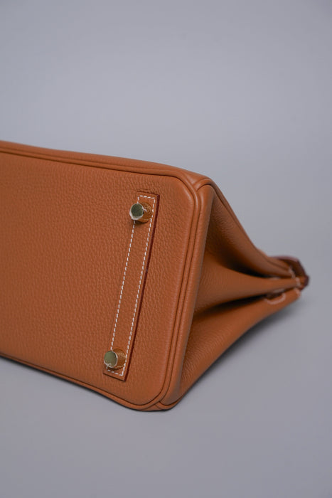 Hermes Birkin 25 in Gold Togo Ghw