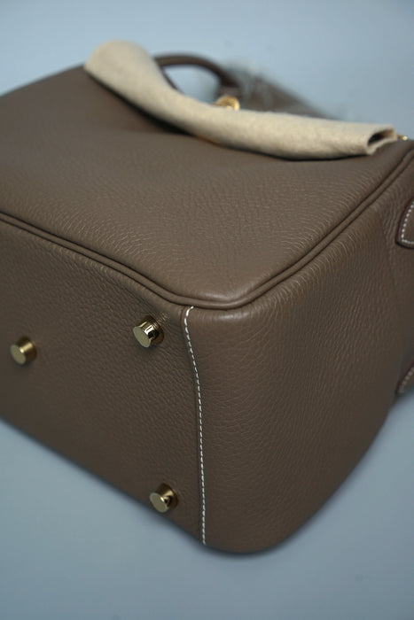 Hermes Lindy 26 in Etoupe Ghw (Brand New)