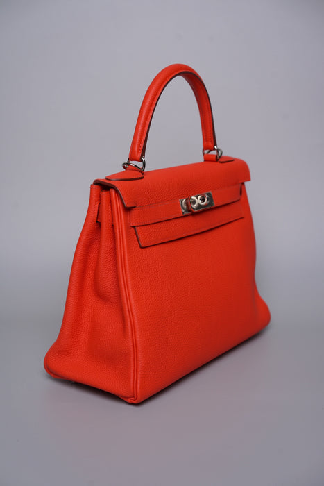 Hermes Kelly 28 in Capucine Togo Phw