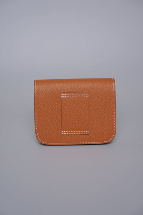Hermes Constance Slim in Gold Ghw (Brand New)