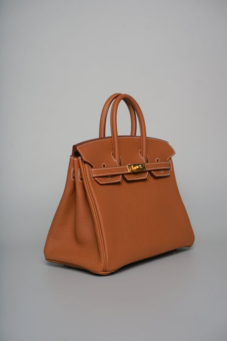 Hermes Birkin 25 in Gold Togo Ghw (Brand New)