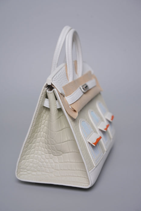Hermes Birkin 20 in Faubourg White Snow Phw (Brand New)