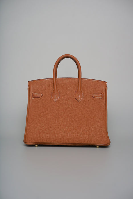 Hermes Birkin 25 in Gold Togo Ghw (Brand New)