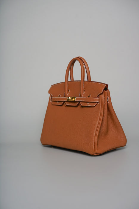 Hermes Birkin 25 in Gold Togo Ghw (Brand New)