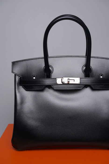 Hermes Birkin 30 in Noir Box Phw (Brand New)