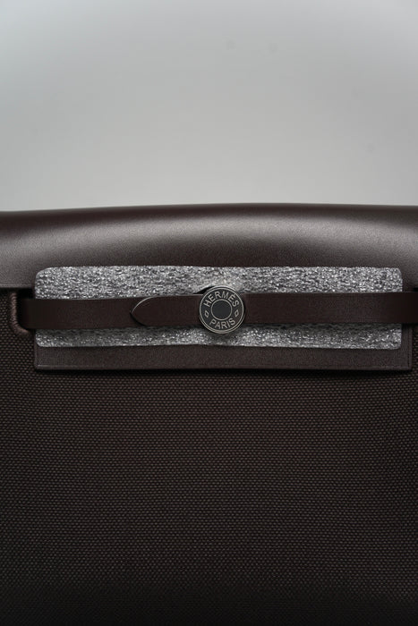 Hermes Mini Herbag in Ebene Vache Hunter / Toile Phw (Brand New)