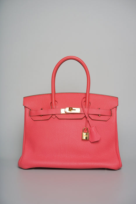 Hermes Birkin 30 in Rose Lipstick Togo Ghw