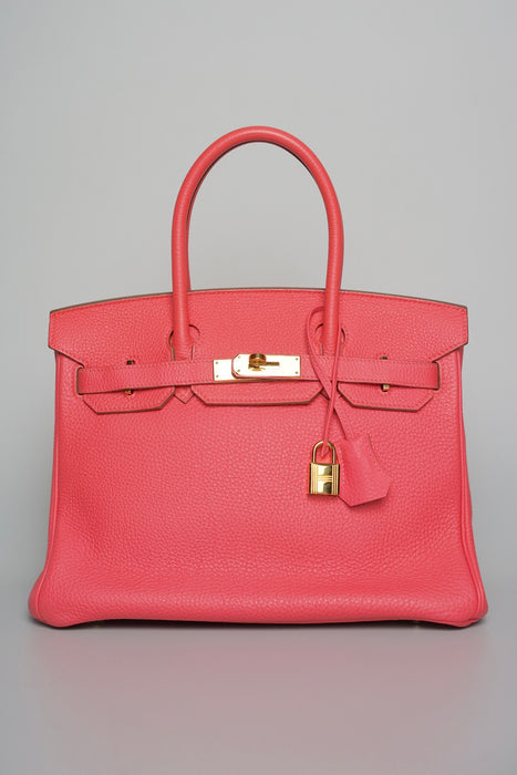 Hermes Birkin 30 in Rose Lipstick Togo Ghw