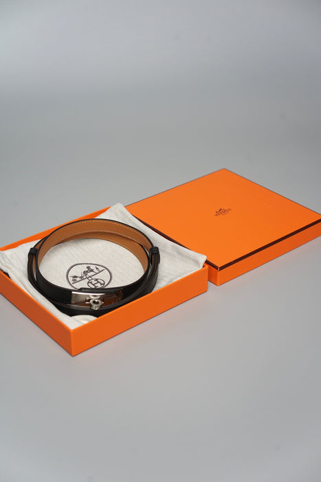 Hermes Kelly 18 Belt in Noir Phw (Brand New)