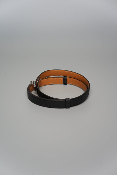 Hermes Kelly 18 Belt in Noir Phw (Brand New)