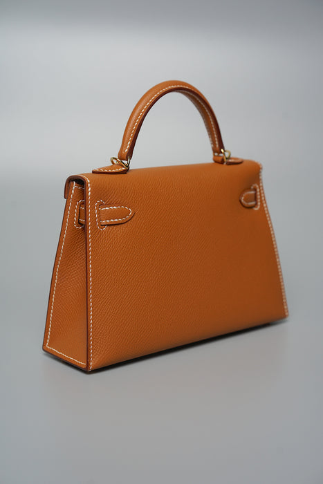 Hermes Kelly 20 in Gold Ghw (Brand New)