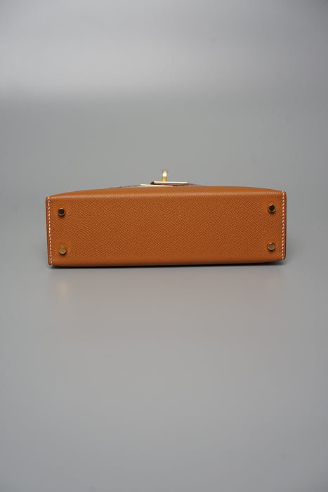 Hermes Kelly 20 in Gold Ghw (Brand New)