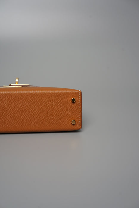 Hermes Kelly 20 in Gold Ghw (Brand New)