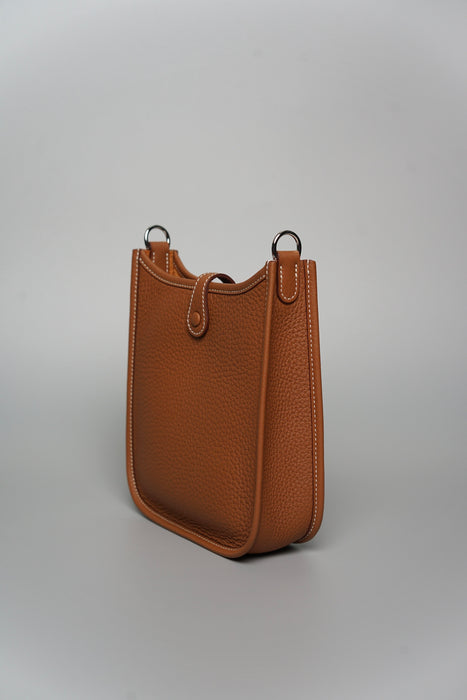 Hermes Mini Evelyne in Gold Phw (Brand New)